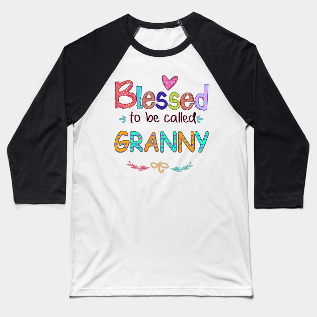 Blessed To Be Called Granny Baseball T-Shirt by Rumsa